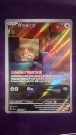 Skwovet 222/198 Illustration Rare Scarlet & Violet Base Set Pokemon TCG - Image 1
