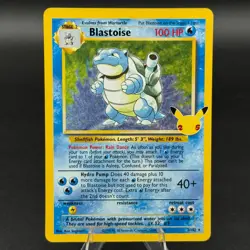Pokemon TCG 25th Anniversary Blastoise Celebrations 2/102 NM - Image 1