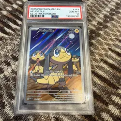 Pokemon PSA 10 GEM MINT HELIOPTILE 143/132 (IR) Mega Evolution English - Image 1