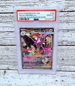 Mega Lopunny Ex Pokemon Pfl En-Phantasmal Flames 128 NM PSA 10 - Image 1