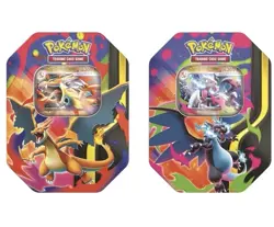 Pokemon TCG Mega Charizard X + Y ex Tin Case - Factory Sealed (Contains 6 Tins) - Image 4
