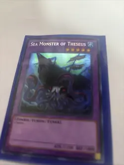 Yugioh Sea Monster of Theseus MP17-EN231 Secret Rare 1st Edition Near Mint - Image 1