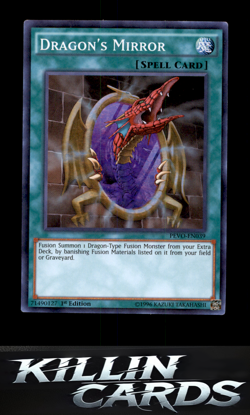 1st Edition Dragon's Mirror PEVO-EN039 Super Rare Pendulum Evolution YuGiOh Card - Image 1
