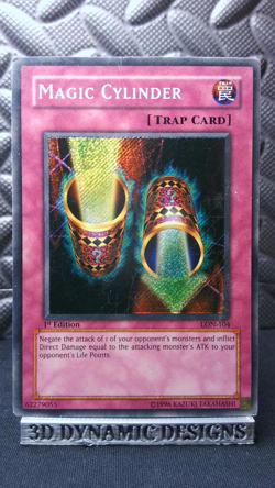 | Yugioh Magic Cylinder LON-104 1st Secret Rare Labyrinth Of Nightmare DMG 🔥 | - Image 1