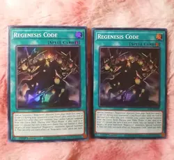 (2) Regenesis Code ALIN-EN060 Alliance Insight 1st Edition Super Rare Yu-Gi-Oh! - Image 1