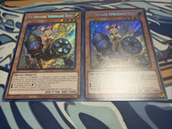 Yugioh Tri-Brigade Springans Kitt Secret Rare BPRO-EN025 Near Mint x2 - Image 1