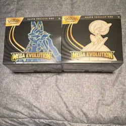 Pokemon Mega Evolution Elite Trainer Box Lucario Gardevoir English Set - Image 1