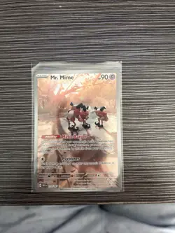 Pokemon 151 Mr. Mime Illustration Rare Card 179/165 Scarlet & Violet Near Mint - Image 1