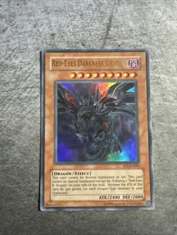 Yu-Gi-Oh! Red-Eyes Darkness Dragon Ultra Rare Card SD1-EN001 - Image 1