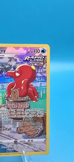 Pokemon Octillery Rapid Strike Holo Full Art TG03/TG30 Brilliant Stars 2022 Card - Image 3