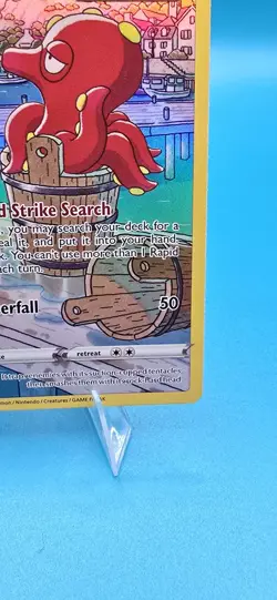 Pokemon Octillery Rapid Strike Holo Full Art TG03/TG30 Brilliant Stars 2022 Card - Image 4