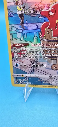 Pokemon Octillery Rapid Strike Holo Full Art TG03/TG30 Brilliant Stars 2022 Card - Image 5