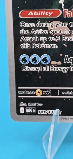 Pokemon Card - Clawitzer 141/132 Me01: Mega Evolution Holo NM - Image 5