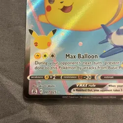 Flying Pikachu VMAX 007/025 Celebrations Ultra Rare Pokemon Card - Image 5