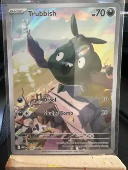 Pokemon TCG Trubbish Card 140/086 White Flare English Edition Mint Condition - Image 1