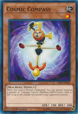 Cosmic Compass - SDPL-EN019 - Common - 1st Edition NM Yugioh Structure Deck: Pow - Image 1