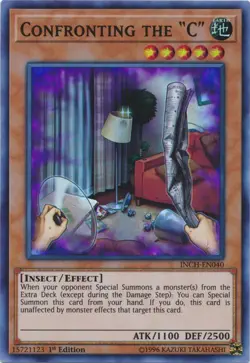 Confronting the "C" - INCH-EN040 - Super Rare - 1st Edition NM Yugioh The Infini - Image 1