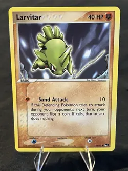 Larvitar Pop Series 1 Set 2004 Promo Common Pokemon Card NM - Image 1