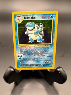 Blastoise 002/102 Base Set Holo Rare Vintage Pokemon Trading Card Unlimited - Image 1