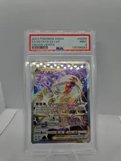 Pokemon 2023 Crown Zenith Deoxys VSTAR Card GG46/GG70 PSA 9 - Image 1