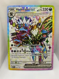 Hydreigon ex 223/191 SV08: Surging Sparks Full Art Ultra Rare Pokemon NM/M - Image 1