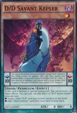 D/D Savant Kepler - DOCS-EN092 - Common - Unlimited Edition LP Yugioh Dimension - Image 1