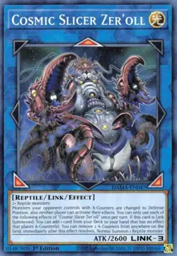 Cosmic Slicer Zer'oll - DAMA-EN047 - Common - 1st Edition NM Yugioh Dawn of Maje - Image 1