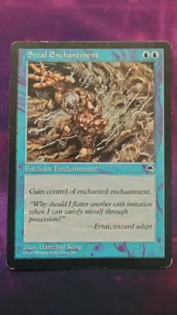 Steal Enchantment x1, Tempest MTG. Moderately Played, MP - Image 1