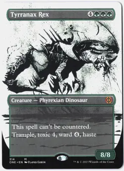 MTG *Tyrranax Rex (Showcase) X1* (NM) 314 Phyrexia: All Will Be One Magic - Image 1
