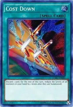 Cost Down - LCKC-EN040 - Secret Rare - Unlimited Edition NM Yugioh Legendary Col - Image 1