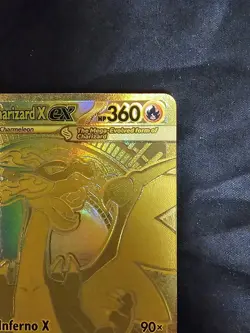 Pokemon Mega Charizard X ex 130/094 Gold Hyper Rare Phantasmal Flames NM - Image 4