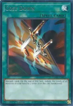 Cost Down - MAZE-EN055 - Rare - 1st Edition NM Yugioh Maze of Memories - Image 1