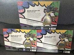 Pokemon TCG, Ascended Heros Lot Of (3) Premium Poster Collection Mega Lucario - Image 2