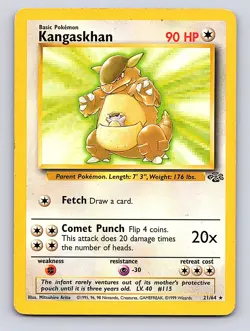 1999 Pokemon Kangaskhan 21/64 LP - Image 1