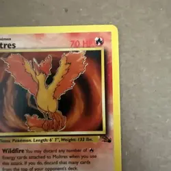 Moltres 27/62 1999 Pokemon TCG Fossil Set Non Holo Rare Card Vintage WOTC HP - Image 5