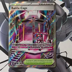 Pokemon Battle Cage Ultra Rare 116/094 Me02 Phantasmal Flames Full Art Holo - Image 1