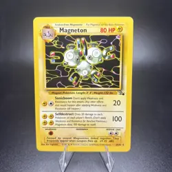 Pokemon TCG Magneton 26/62 Fossil Set Rare Near Mint Unlimited 1999 WoTC NM -g - Image 1