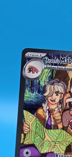 Pokemon TCG Arven's Mabosstiff EX #235/182 Sv10: Destined Rivals Illustration NM - Image 2