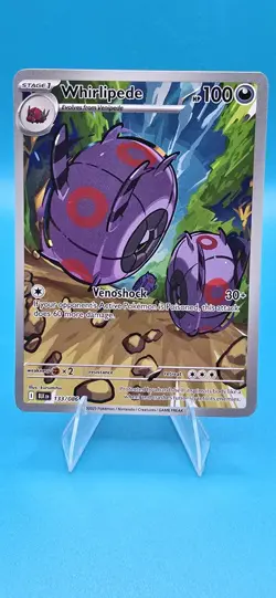 Pokemon Whirlipede Full Art Illustration Rare Holo 133/086 Sv: Black Bolt 2025 - Image 1