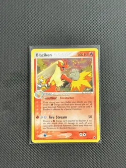 Pokemon! Blaziken 3/109. Ruby and Sapphire, Holo Rare with swirl. LP+ - Image 1