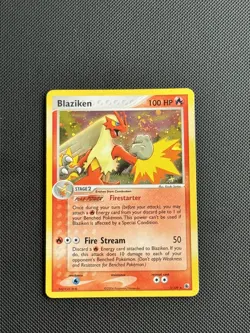 Pokemon! Blaziken 3/109. Ruby and Sapphire, Holo Rare with swirl. LP+ - Image 2