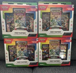 4 pk Pokemon First Partner Pack Series 1 Illustration Collection Charmander - Image 1