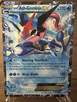Ash-Greninja EX XY133 Promo XY Black Star Promo Pokemon - Image 1