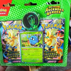 Pokemon TCG Ascended Heroes 2 Pack Blister Erika Tangela Promo Sealed - Image 1