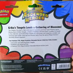 Pokemon TCG Ascended Heroes 2 Pack Blister Erika Tangela Promo Sealed - Image 2
