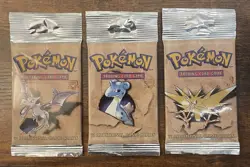 Pokemon Fossil Booster Pack Long Crimp Set *Read Entire Description IN FULL* - Image 1