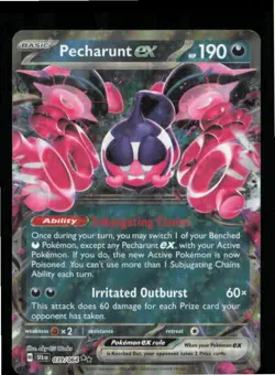 Pecharunt ex 039/064 Double Rare Shrouded Fable Pokemon Near Mint - Image 1