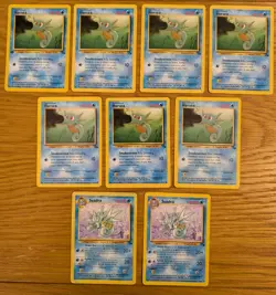 Horsea 49/62 x7 & Seadra 42/62 - Fossil - Pokemon TCG Set - 1999 - 1st Edition - Image 1