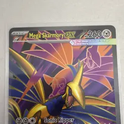 Pokemon TCG Mega Skarmory EX 106/088 POR Mega Evolution Foil HP260 - Image 3