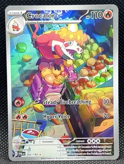 Pokemon TCG Crocalor 202/193 Paldea Evolved - Image 1